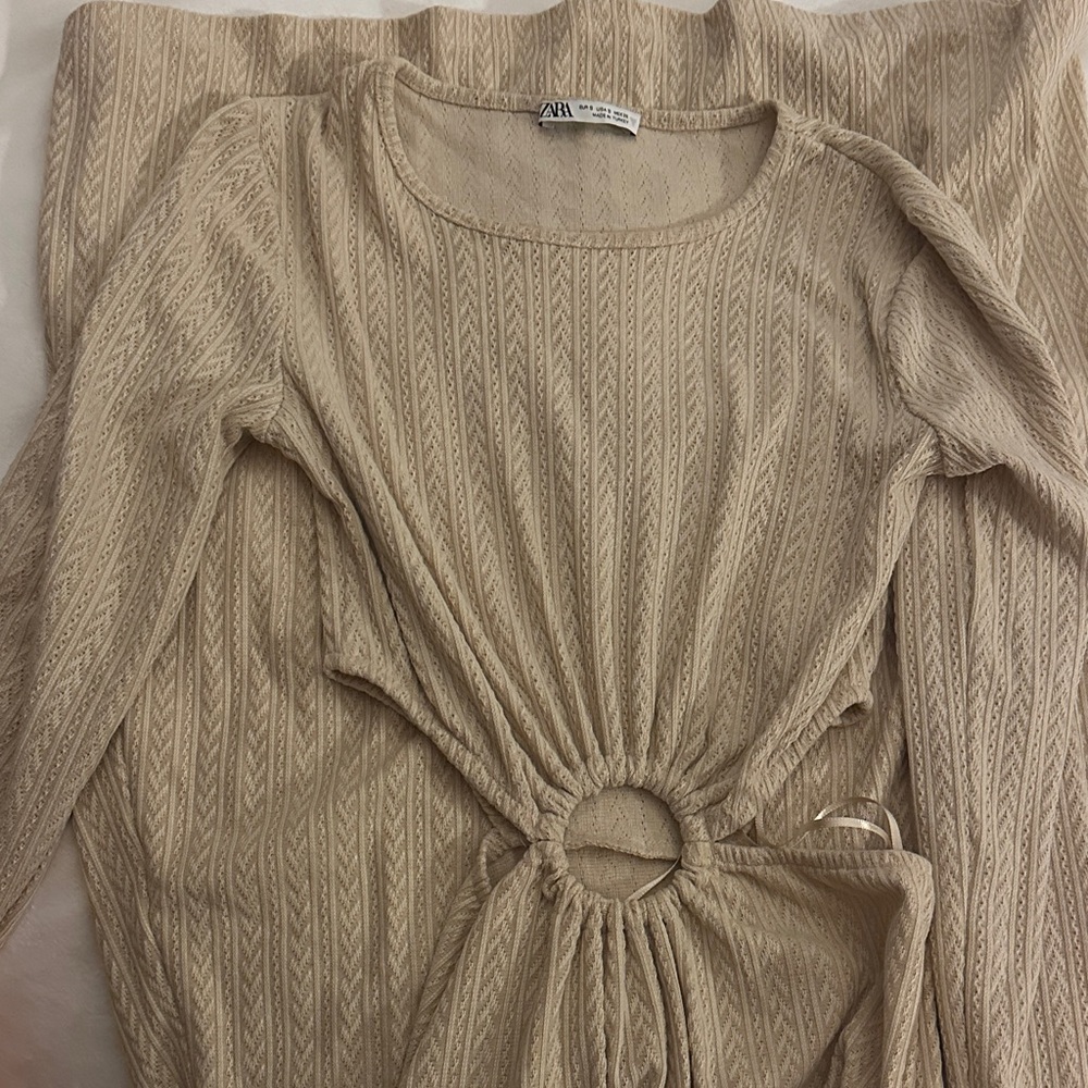 Zara Size Small Dress with Cut Outs - Picture 8 of 8